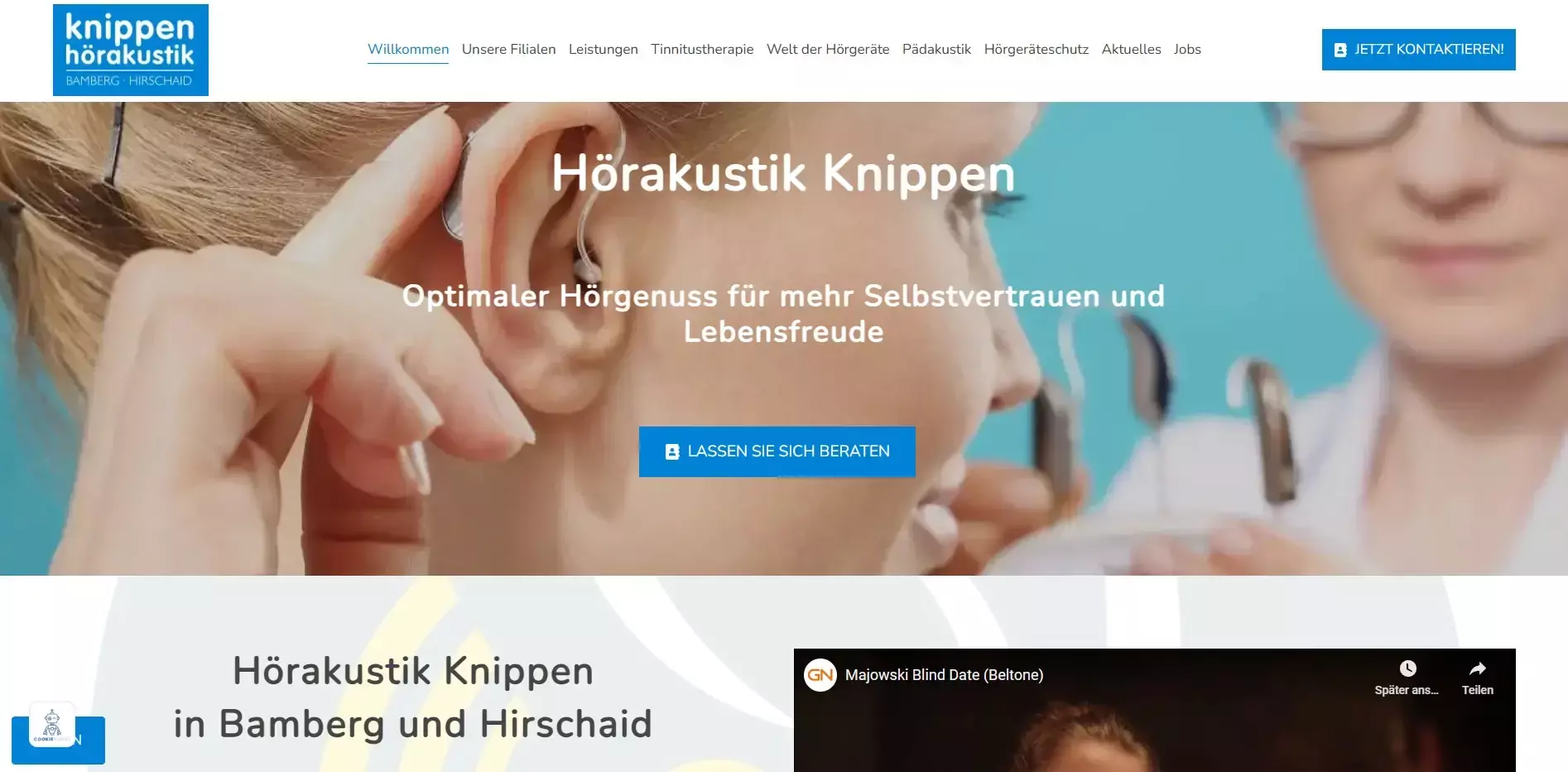 Website Knippen Hörakustik