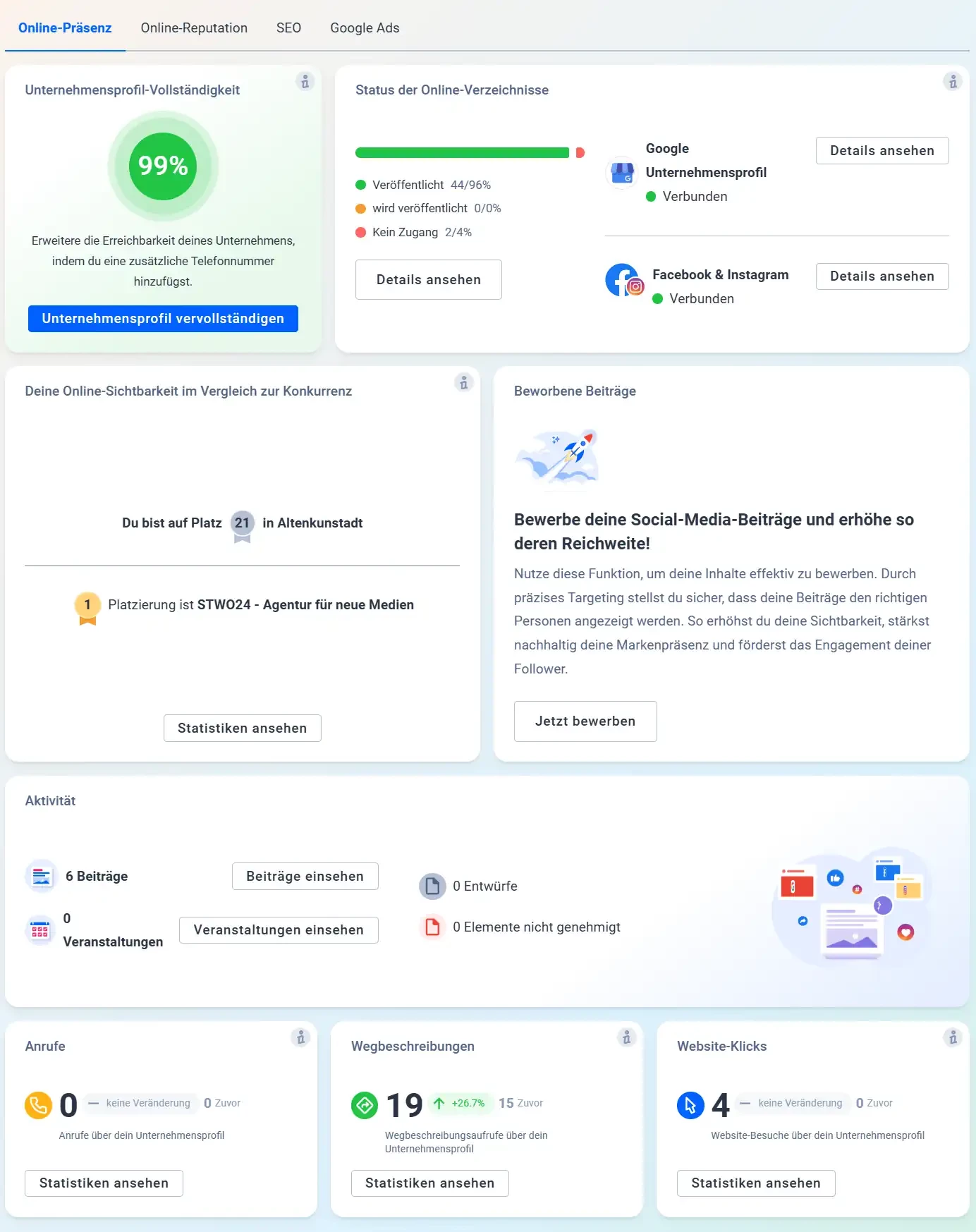 Dashboard Software Local-SEO & Listing Dashboard Software Local-SEO & Listing